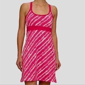 Soybu Women's Pink Waterlily Tie Dye Tahiti Athletic Dress Size Medium